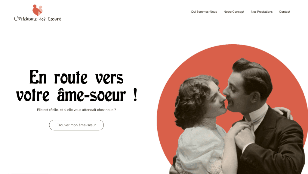 site vitrine agence matrimoniale