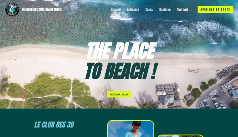 site vitrine association bourbon brisants beach tennis