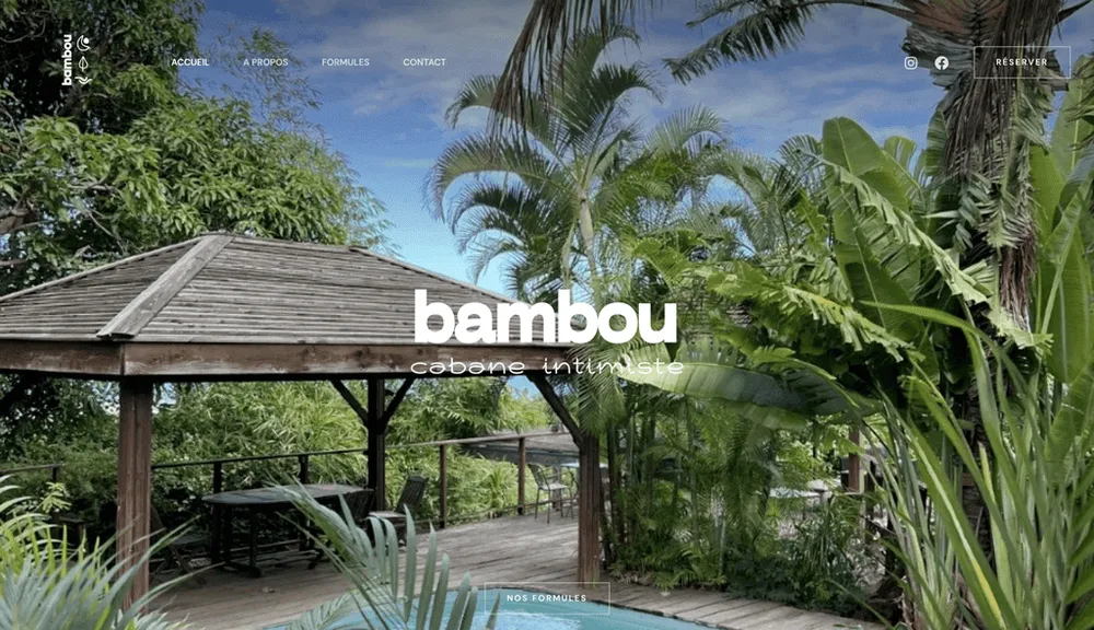 Bambou cabane intimiste