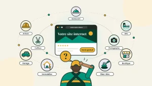 Illustration : un site internet sur mobile qui génère des devis et du chiffre d'affaires pour un artisan ou une TPE à La Réunion
